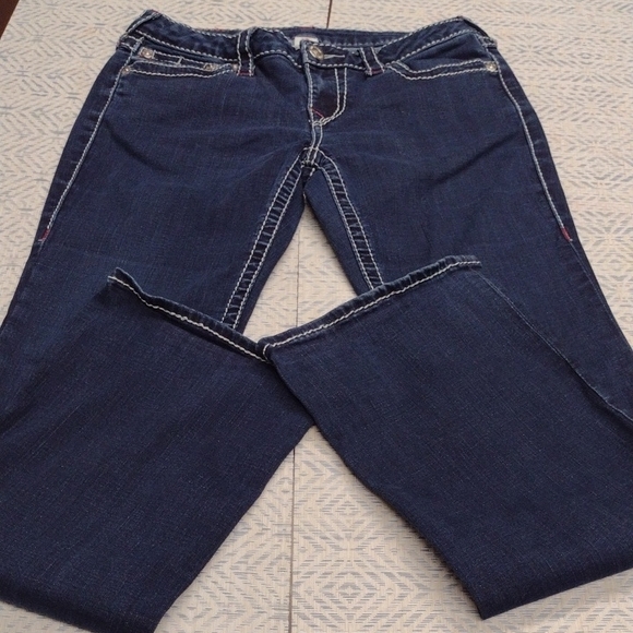 True Religion Dark Blue Boot Cut Jeans - Picture 5 of 15